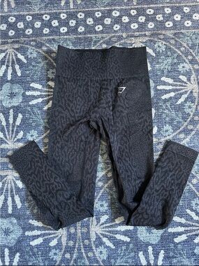 Gymshark Adapt Animal Seamless Leggings - Reef | Black